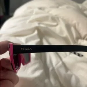 Prada | Accessories | Prada Pink And Green Sunglasses With  display picture 3